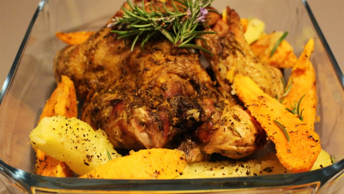 Recipe: Roast partridge with rosemary potatoes