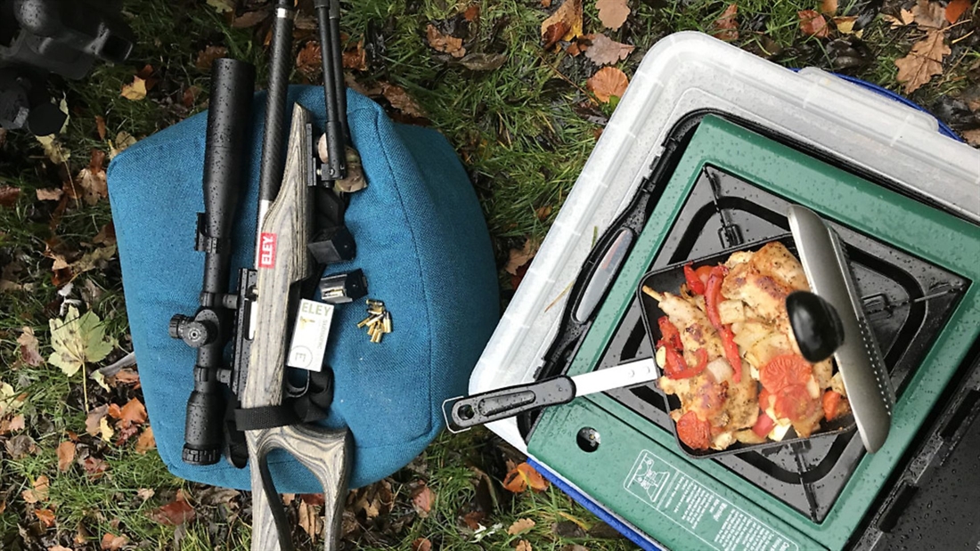 Nothing wasted: cooking rabbit in the field