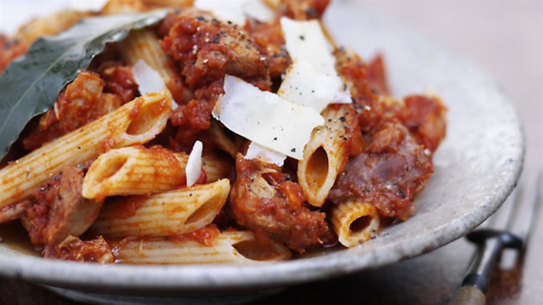 Wild Rabbit Ragu with Penne