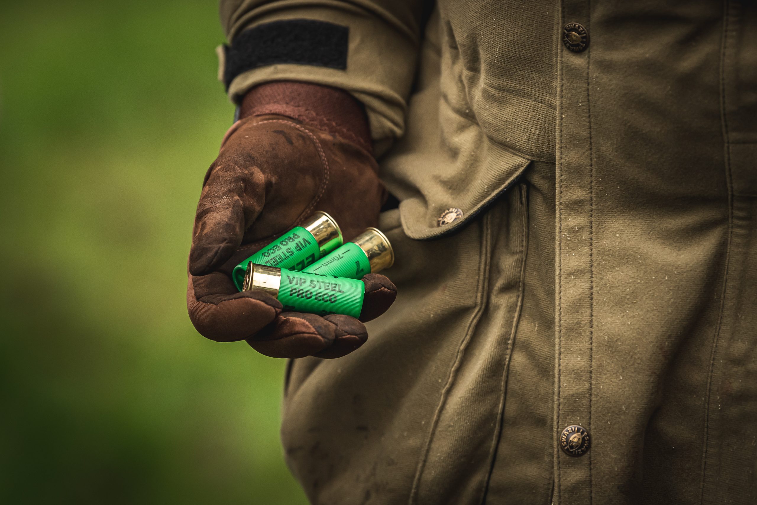 A man with cartridges in his hand