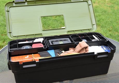 Gun cleaning tool box and stand test & review
