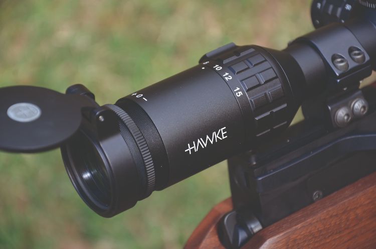 The Hawke Frontier SF 3-15 x 44 Mil Pro scope
