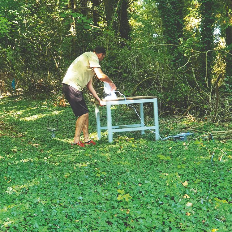 Testing wind effect on air rifle pellets